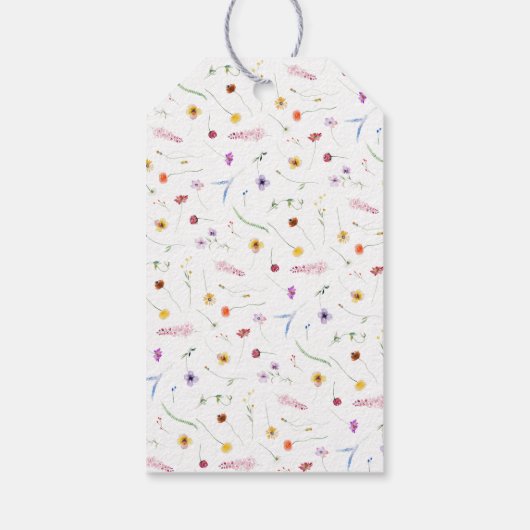 Terechte Wildbloem Bruidsmeisjesfeest Cadeaulabel (Achterkant)