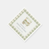 Terechtgekomen op de Markt Gingham Bruidsdiner Servet (Hoek)
