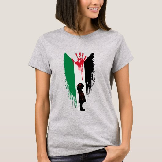 Terechtgestelde Kindertijd – Palestijnse Solidarit T-shirt (Voorkant)