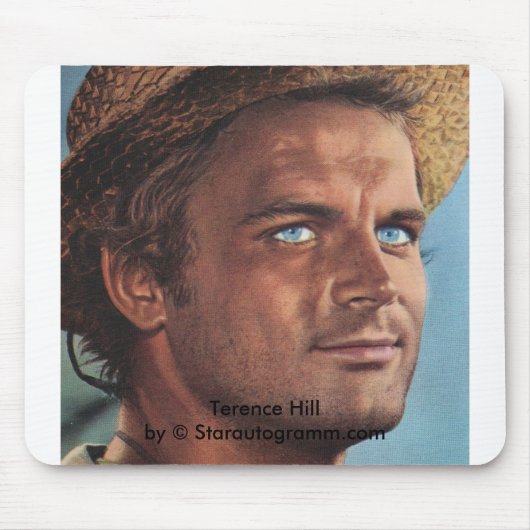 Terence Hill Mit Stroh Hut Muismat (Voorkant)