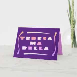 Teresa Bella gemaakt voor haar gemengde kleuren Kaart