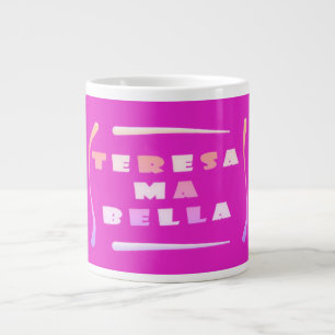 Teresa Bella maakte haar gemengde kleuren Coffee-M Grote Koffiekop