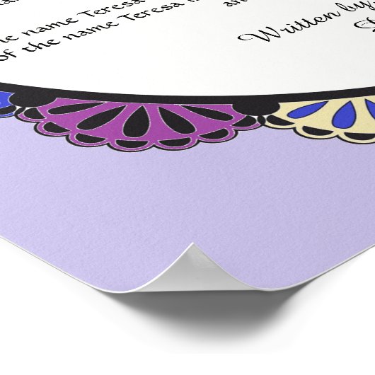 Teresa de betekenis van het Poster Naam (Hoek)