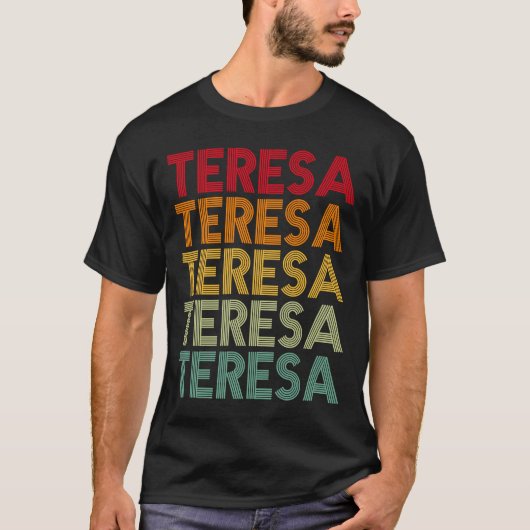 Teresa Retro Name Humor Nickname T-shirt (Voorkant)