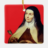 Teresa van Ávila door Rubens Keramisch Ornament (Voorkant)