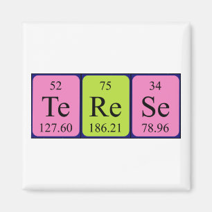 Terese periodieke table name magnet