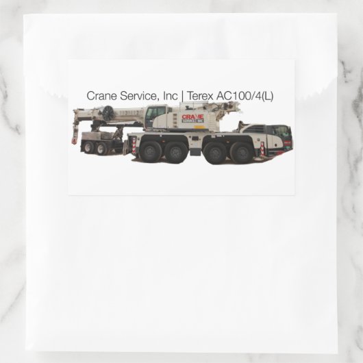 Terex AC100-4L Rechthoekige Sticker (Tas)