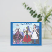 Tereza van het Tsjechische Briefkaart voor de papi (Staand voorkant)