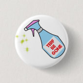 Terf Be Gone badge Ronde Button 3,2 Cm (Voorkant)