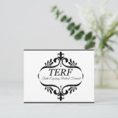 TERF - Waarheid die radicale feminist blootstelt Briefkaart (Staand voorkant)