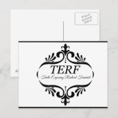 TERF - Waarheid die radicale feminist blootstelt Briefkaart (Voorkant / Achterkant)