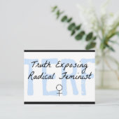 TERF - Waarheid die radicale feminist blootstelt Briefkaart (Staand voorkant)