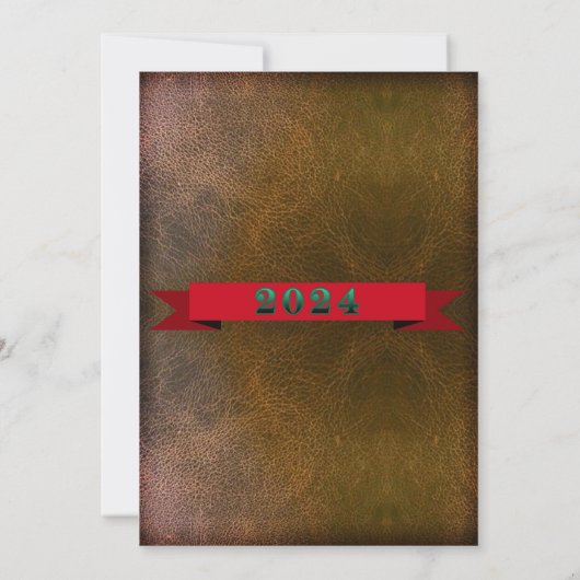 Teri K Aangepaste Voetbal Uitnodiging Kerstmis (Achterkant)