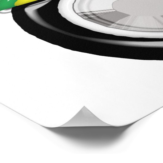 Teriffic Green Tractor Poster (Hoek)