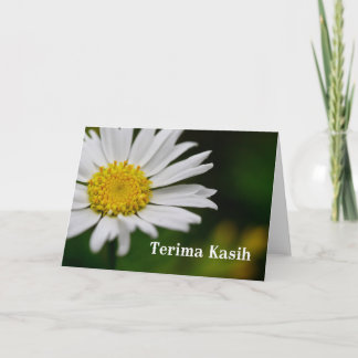 Terima kasih - Hartelijk dank voor Maleis en Indon Bedankkaart