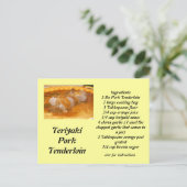 Teriyaki Pork Tenderloin Briefkaart (Staand voorkant)