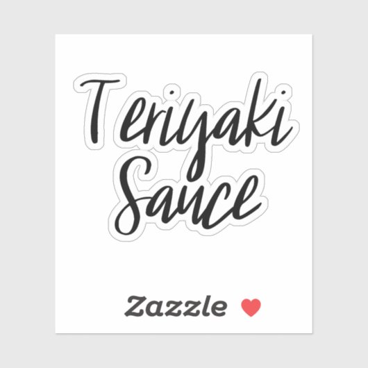 Teriyaki Sauce Opslag Sticker (Vel)