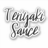 Teriyaki Sauce Opslag Sticker (Voorkant)