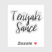Teriyaki-saus-opslagsticker Sticker (Vel)