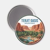 Terjit Oase Mauritanië Magneet (Voorkant / Achterkant)