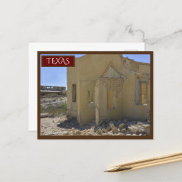 Terlingua Texas Yellow Building Big Bend Briefkaart