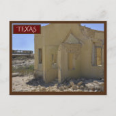 Terlingua Texas Yellow Building Big Bend Briefkaart (Voorkant)