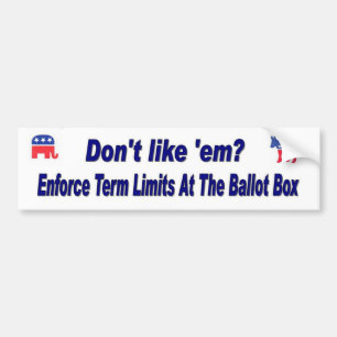 Term Limiet Bumpersticker