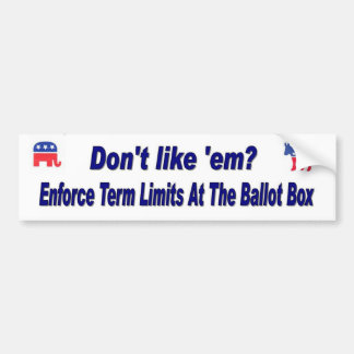 Term Limiet Bumpersticker