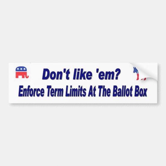 Term Limiet Bumpersticker (Voorkant)