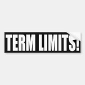 Term Limits NU! Bumpersticker (Voorkant)