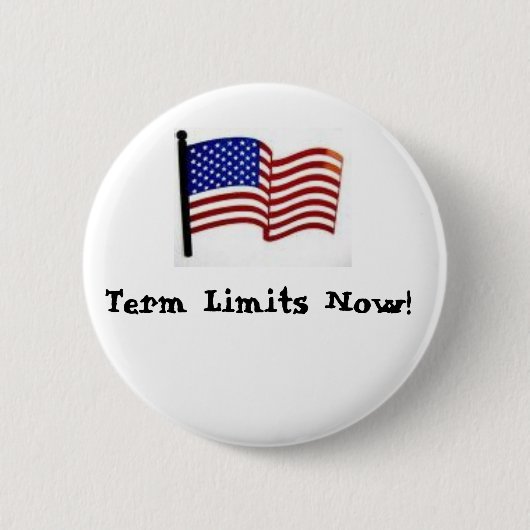 Term Limits nu! Ronde Button 5,7 Cm (Voorkant)