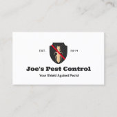 Termiet ongediertebestrijding schild Logo Visitekaartje (Voorkant)