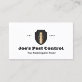 Termiet ongediertebestrijding schild Logo Visitekaartje (Voorkant)