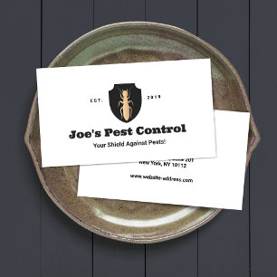 Termiet ongediertebestrijding schild Logo Visitekaartje