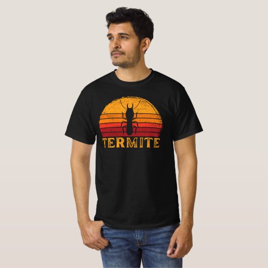 Termiet  Retro Sunset Silhouet T-shirt (Voorkant volledig)