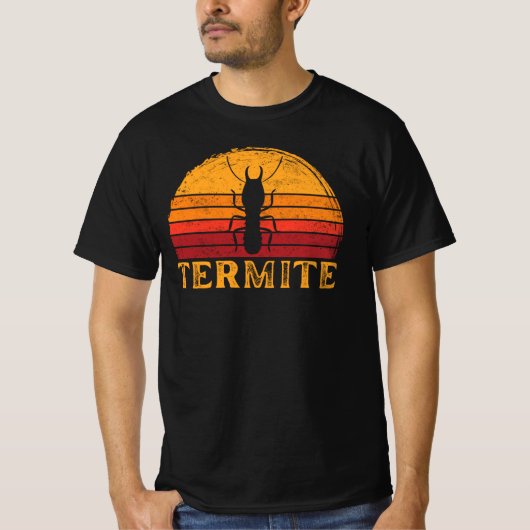 Termiet  Retro Sunset Silhouet T-shirt (Voorkant)