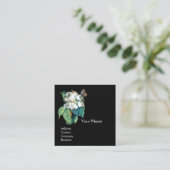 TERMIJN OP HET WITTE STROOM, MONOGRAM VOOR DE MONO VIERKANTE VISITEKAARTJE (Staand voorkant)