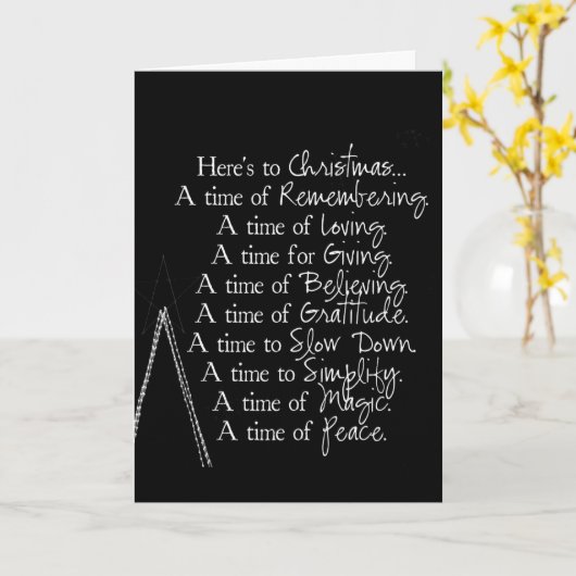 TERMIJN VAN HET JAAR **U* CHRISTMAS KAART (Gele Bloem)