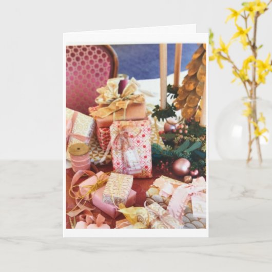 TERMIJN VAN HET JAAR **U* CHRISTMAS KAART (Gele Bloem)