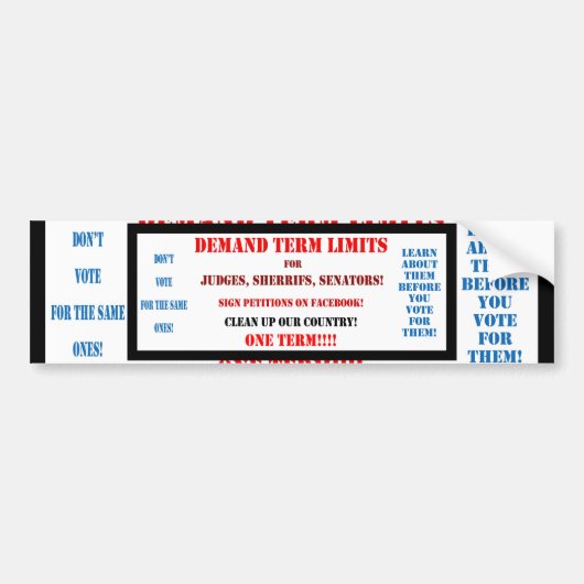 TERMIJNEN Bumpersticker (Voorkant)