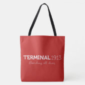 Terminal 1913 Groot rood Tas (Voorkant)
