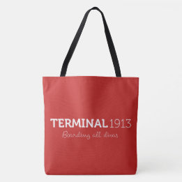 Terminal 1913 Groot rood Tas