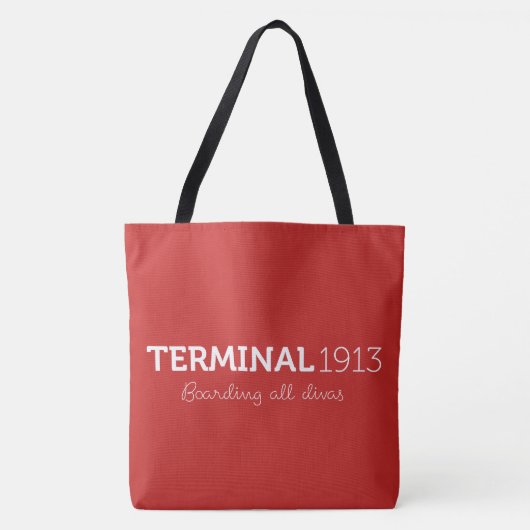 Terminal 1913 Groot rood Tas (Voorkant)