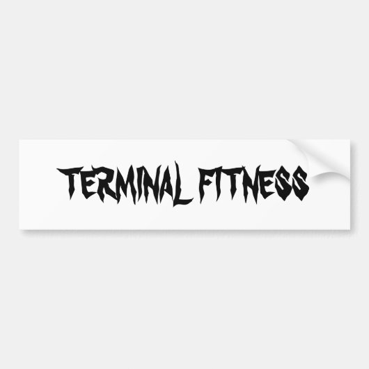 TERMINAL FITNESS BUMPERSTICKER (Voorkant)