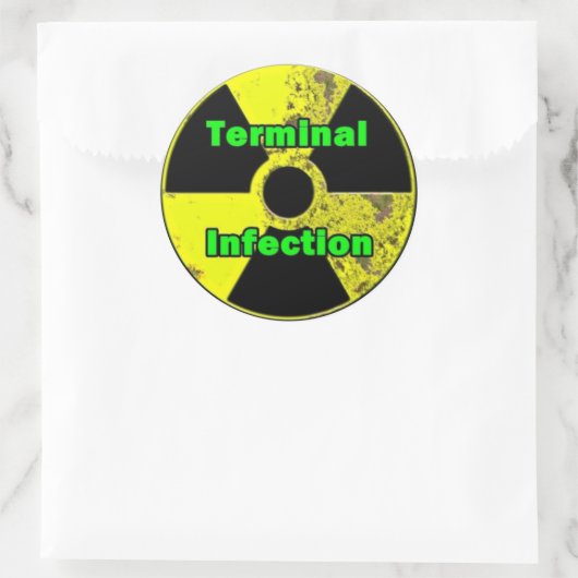 Terminal Infection Radiation sticker Ontwerp (Tas)