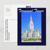 Terminal Tower, Cleveland, Ohio, VS Briefkaart (Voorkant / Achterkant)