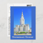 Terminal Tower, Cleveland, Ohio, VS Briefkaart (Voorkant / Achterkant)