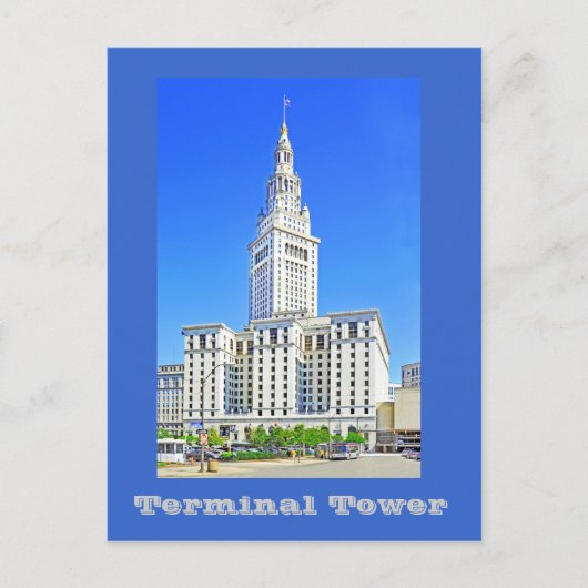 Terminal Tower, Cleveland, Ohio, VS Briefkaart (Voorkant)