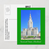 Terminal Tower, Cleveland, Ohio, VS Briefkaart (Voorkant / Achterkant)