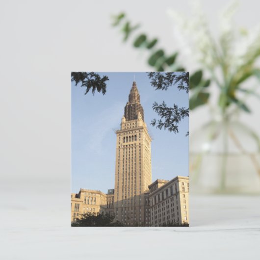 Terminal Tower met Grillwork Briefkaart (Staand voorkant)